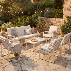 Salon de jardin BOREANE Lin & Argile