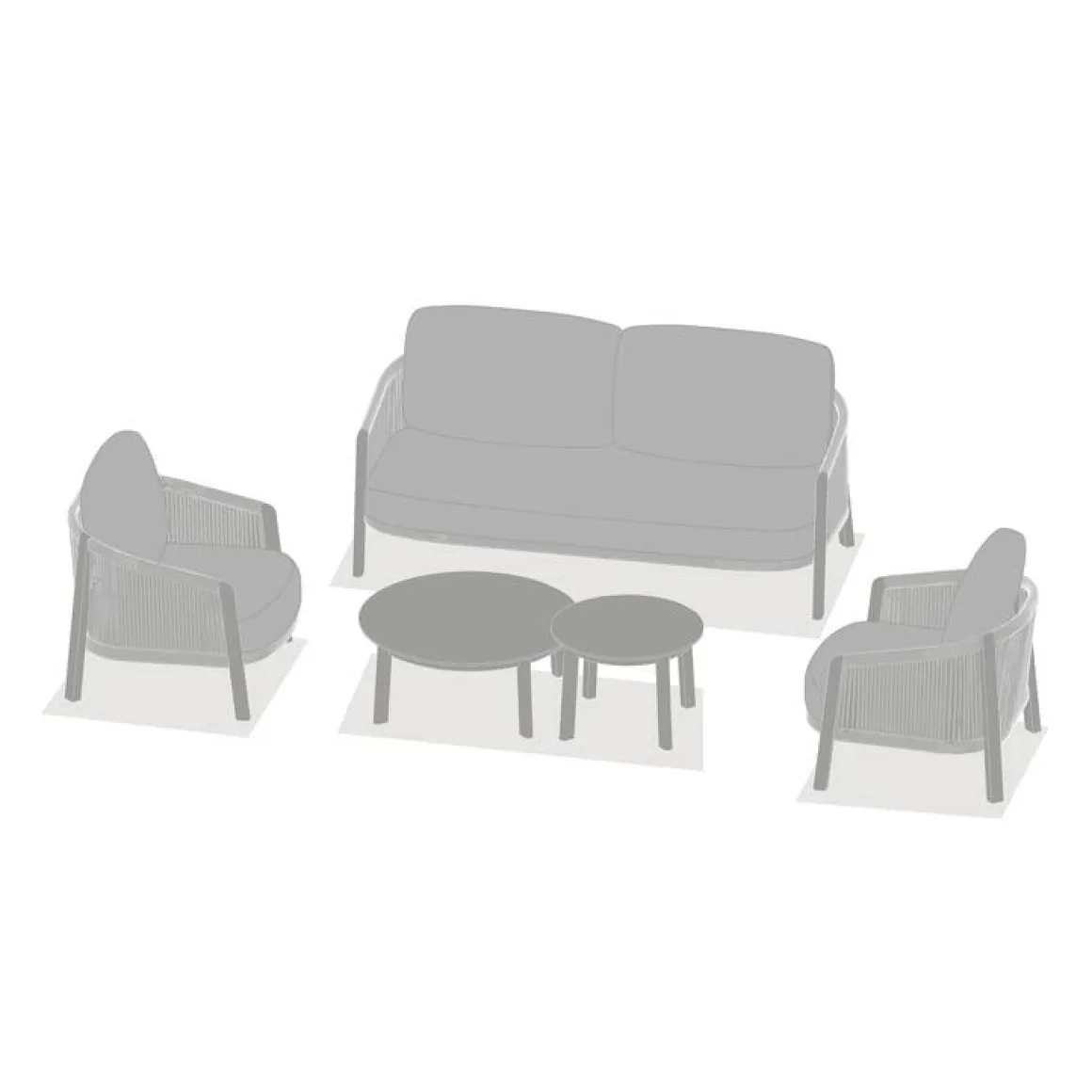 Salon de jardin NELORA Beige