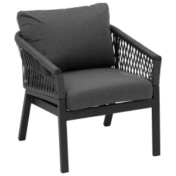 Salon de jardin ORIENGO Anthracite & Graphite