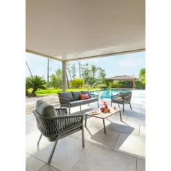Salon de jardin ORIENGO Anthracite & Graphite
