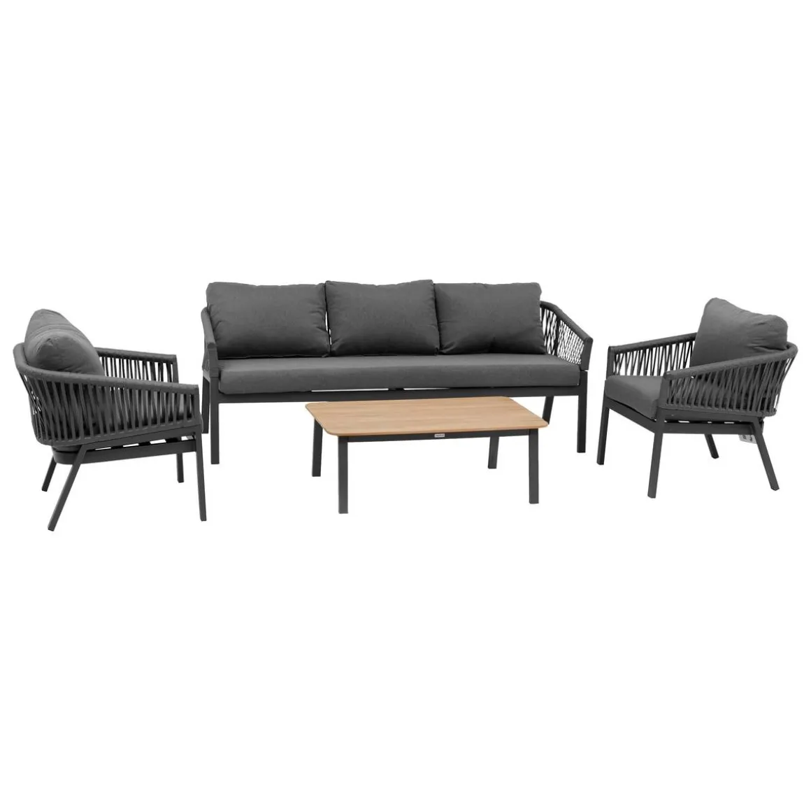 Salon de jardin ORIENGO Anthracite & Graphite