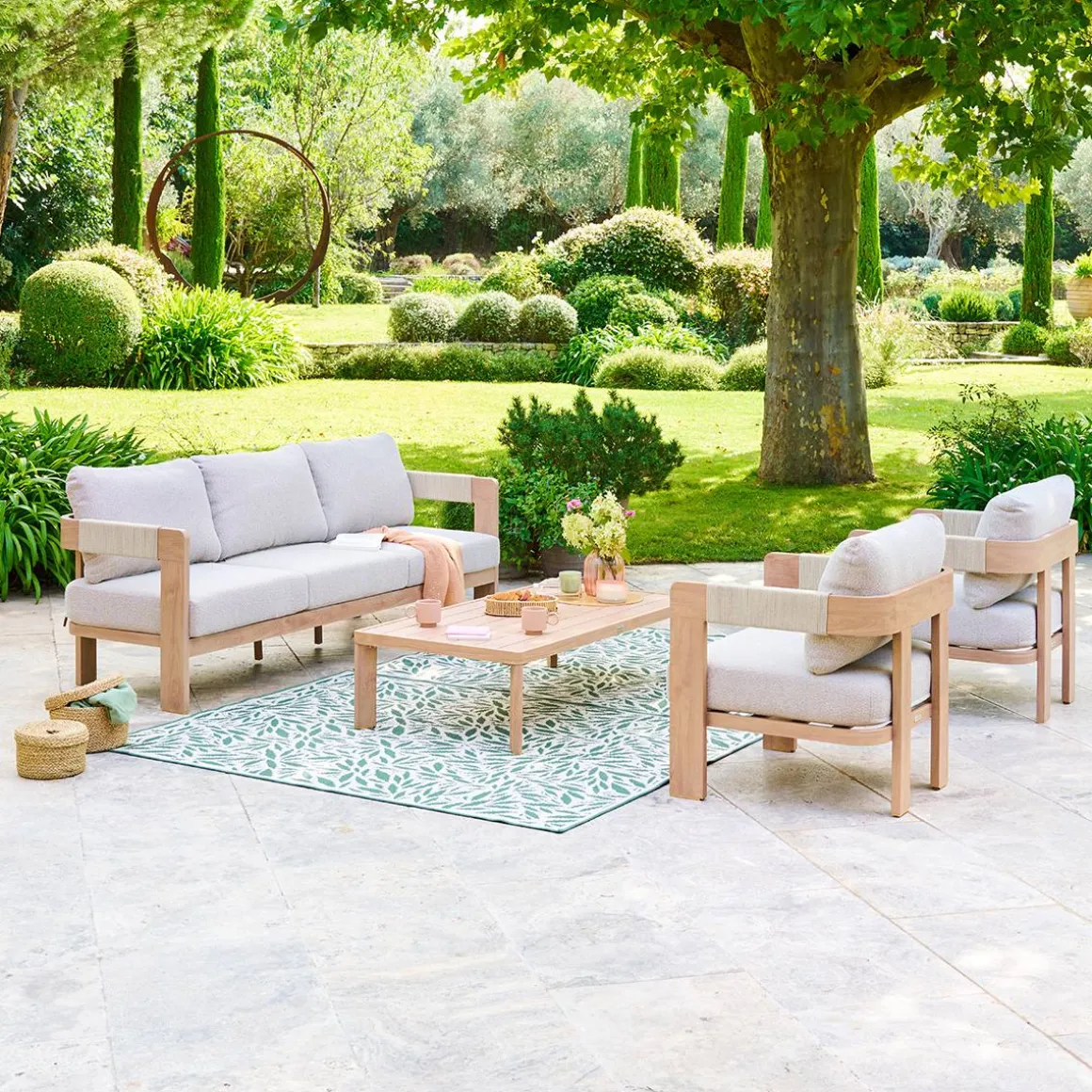 Salon de jardin ORYNA Beige / Honey