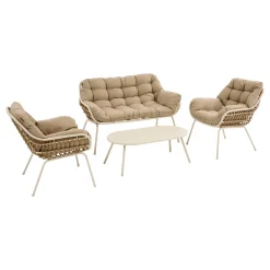 Salon de jardin PAOPAO Beige / Argile