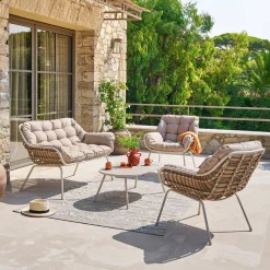 Salon de jardin PAOPAO Beige / Argile