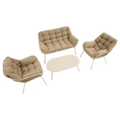 Salon de jardin PAOPAO Beige / Argile