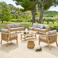 Salon de jardin PAPOUASIE Acacia