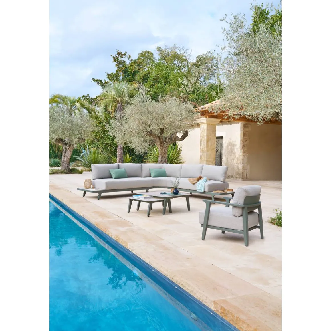 Salon de jardin PULPY Vert laurier