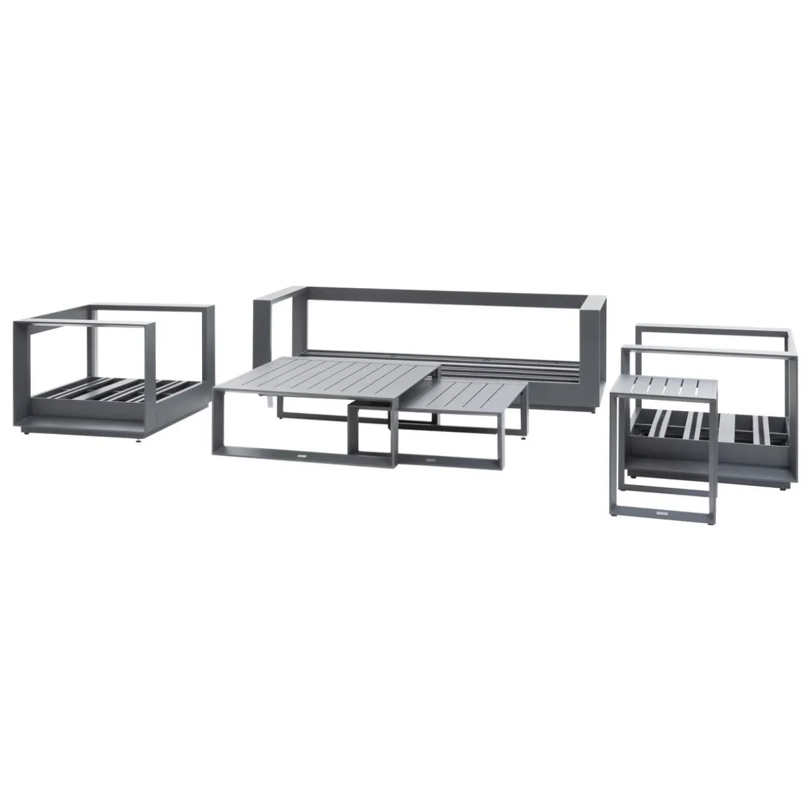 Salon de jardin rotatif ALLURE Graphite