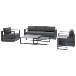 Salon de jardin rotatif ALLURE Graphite