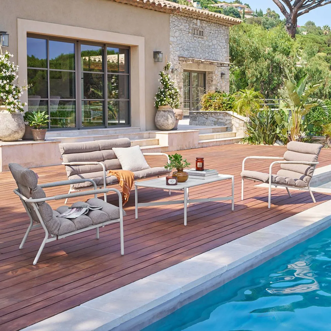 Salon de jardin SOLANI Argile