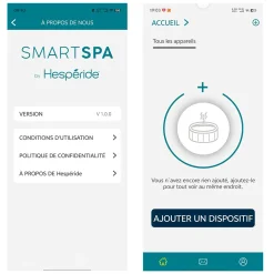 Spa semi-rigide connecté NORDIK Effet bois/Argile