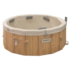 Spa semi-rigide connecté NORDIK Effet bois/Argile