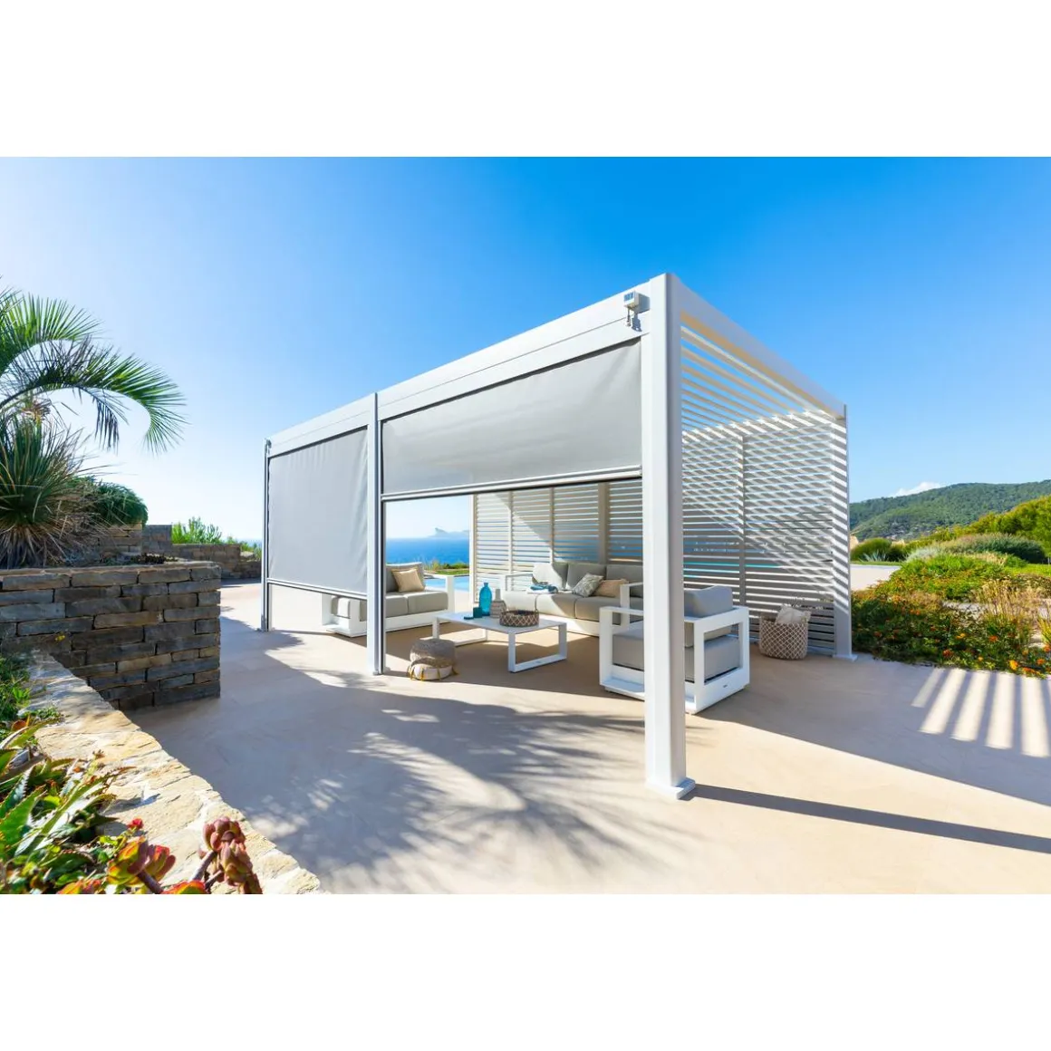 Store EVORA Gris clair & Blanc