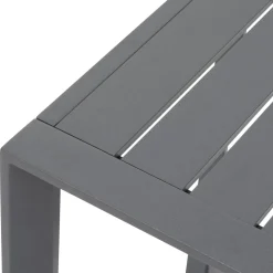 Table basse de jardin carrée ALLURE Graphite