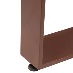 Table basse de jardin carrée ALLURE Lin / Acajou