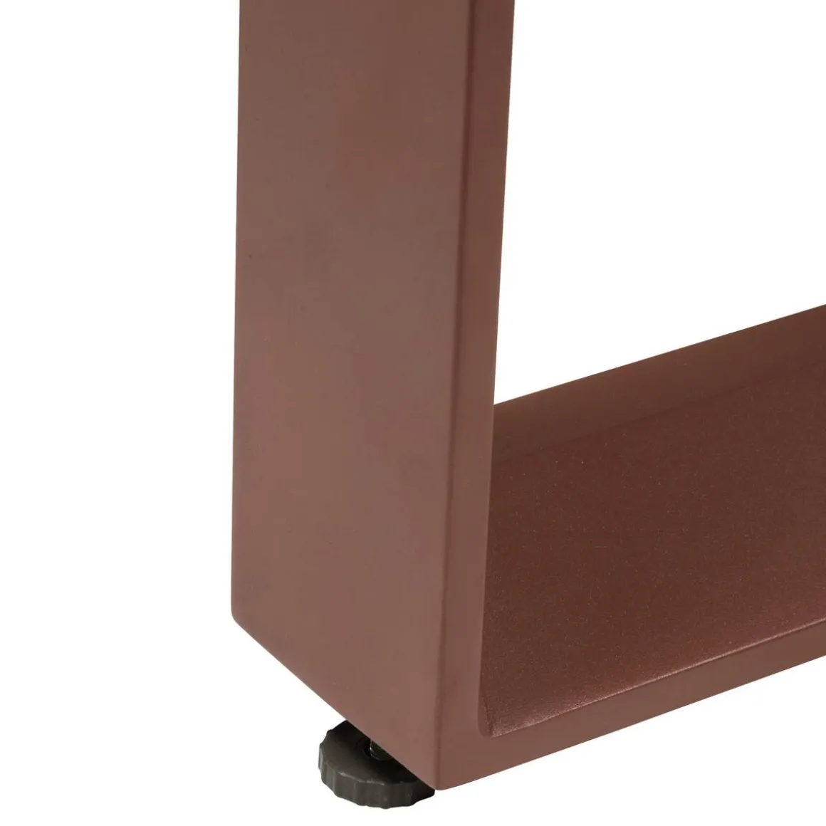 Table basse de jardin carrée ALLURE Lin / Acajou