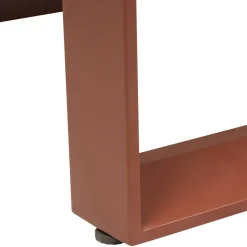 Table basse de jardin carrée ALLURE Lin / Acajou