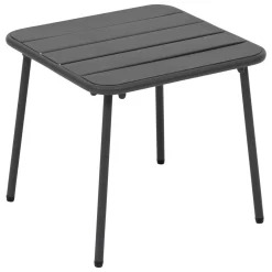 Table basse de jardin carré PHUKET Graphite