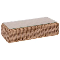 Table basse de jardin rectangulaire SAVINIA Tahini