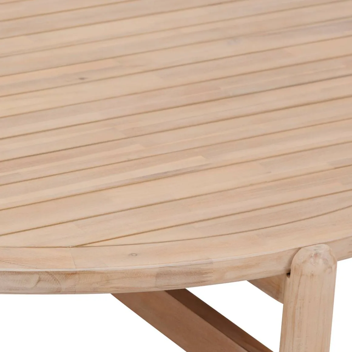 Table basse de jardin ronde DEONA Acacia