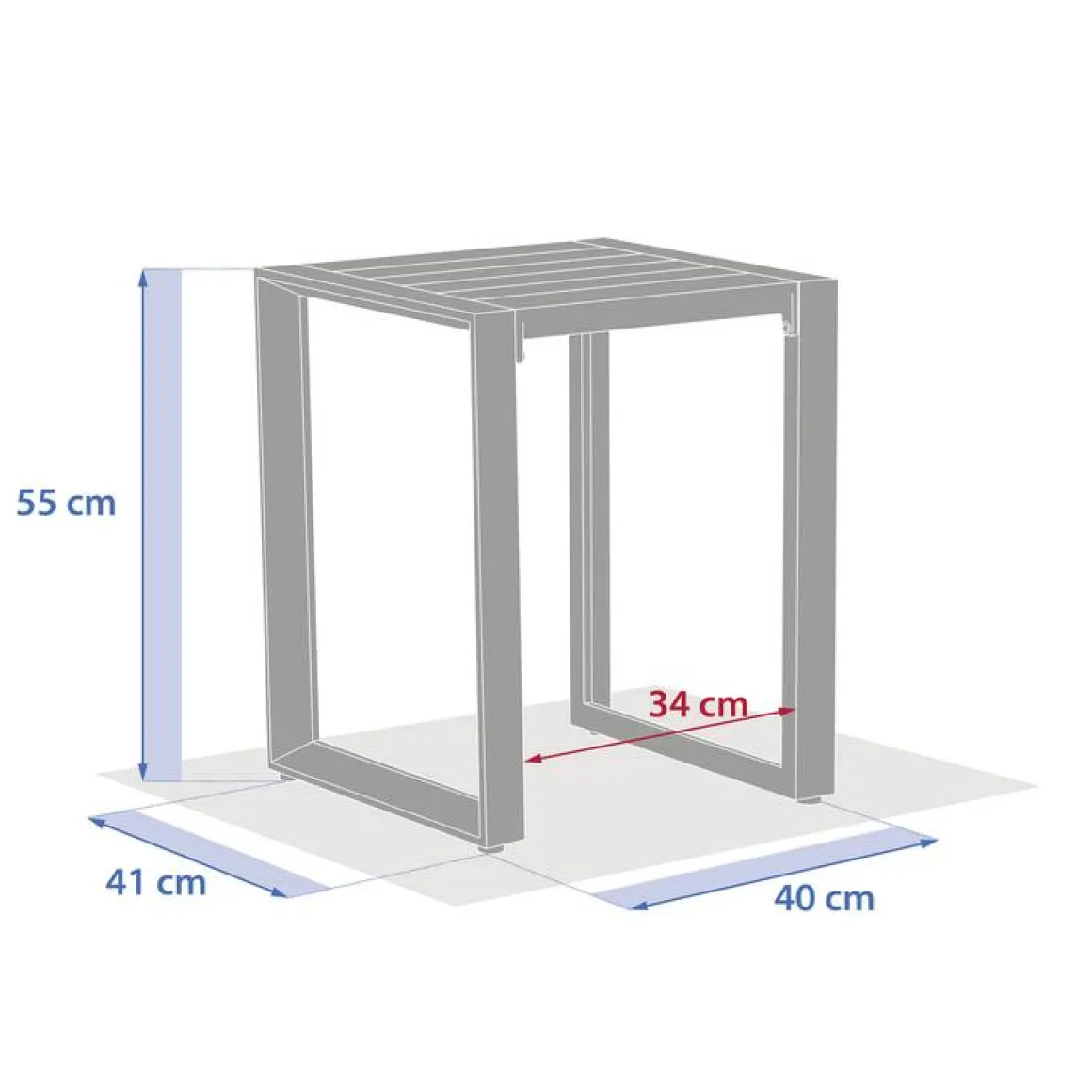 Table d'appoint carrée ALLURE Avoine
