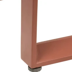 Table d'appoint de jardin carrée ALLURE Lin / Acajou
