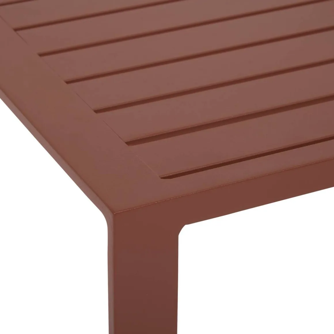 Table d'appoint de jardin carrée EVASION Acajou