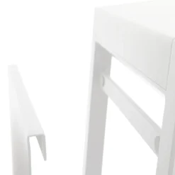 Table d'appoint de jardin carrée ALLURE Blanc