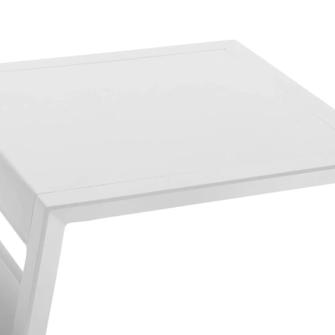 Table d'appoint de jardin carrée ALLURE Blanc