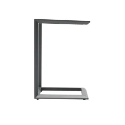 Table d'appoint de jardin carré EVASION Graphite