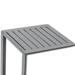 Table d'appoint de jardin carré EVASION Graphite