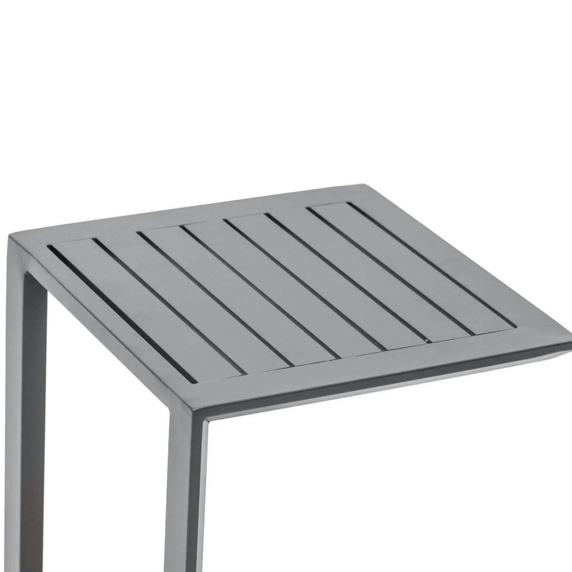 Table d'appoint de jardin carré EVASION Graphite
