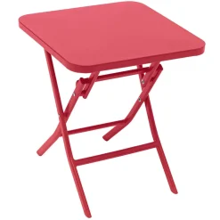 Table d'appoint de jardin carré GREENSBORO Groseille