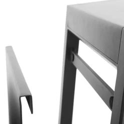 Table d'appoint de jardin carrée ALLURE Graphite
