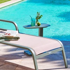 Table d'appoint de jardin ovale VENUZIA Vert laurier