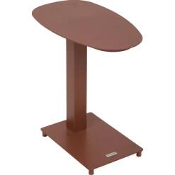 Table d'appoint de jardin ovale VENUZIA Acajou