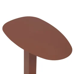 Table d'appoint de jardin ovale VENUZIA Acajou