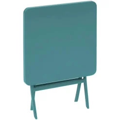 Table d'appoint de jardin pliante carrée GREENSBORO Vert opale
