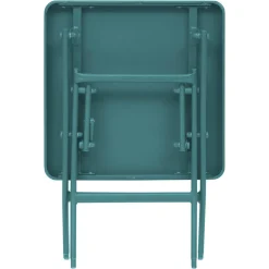 Table d'appoint de jardin pliante carrée GREENSBORO Vert opale
