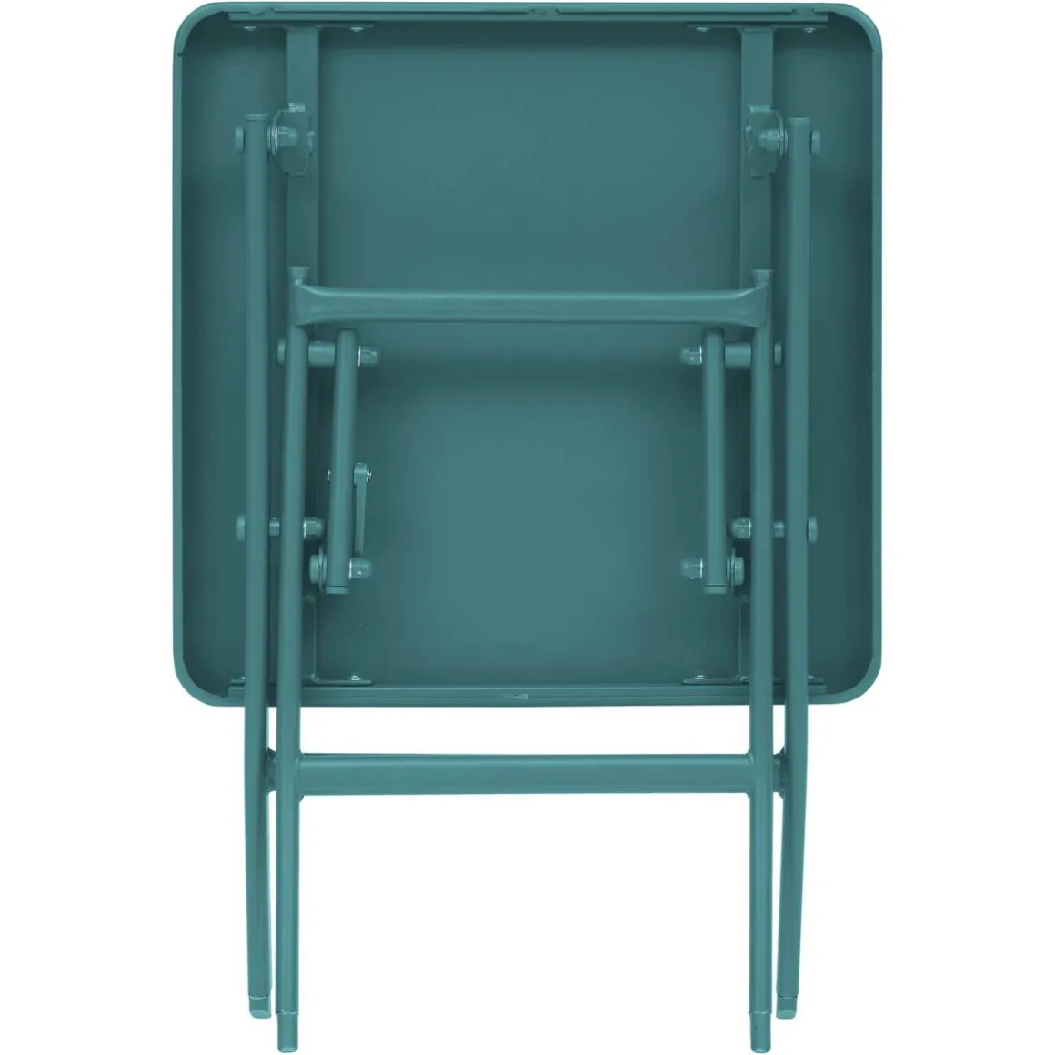 Table d'appoint de jardin pliante carrée GREENSBORO Vert opale
