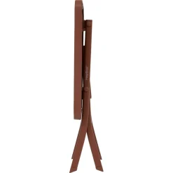 Table d'appoint de jardin pliante carrée GREENSBORO Acajou