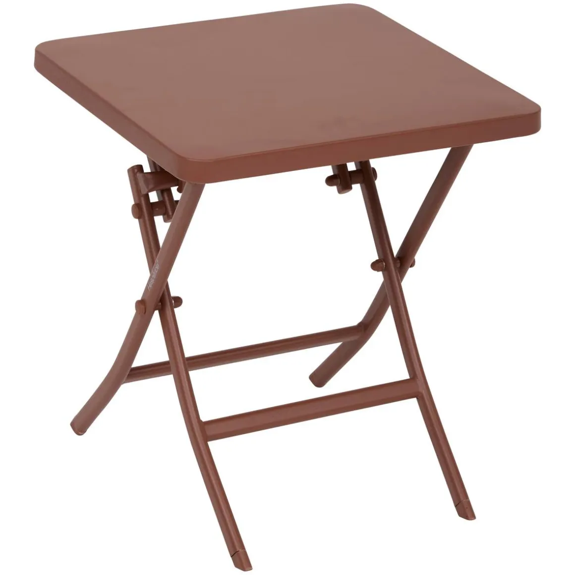Table d'appoint de jardin pliante carrée GREENSBORO Acajou