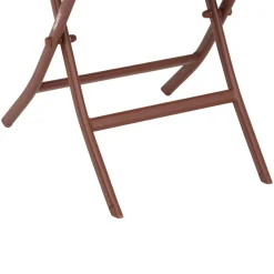 Table d'appoint de jardin pliante carrée GREENSBORO Acajou