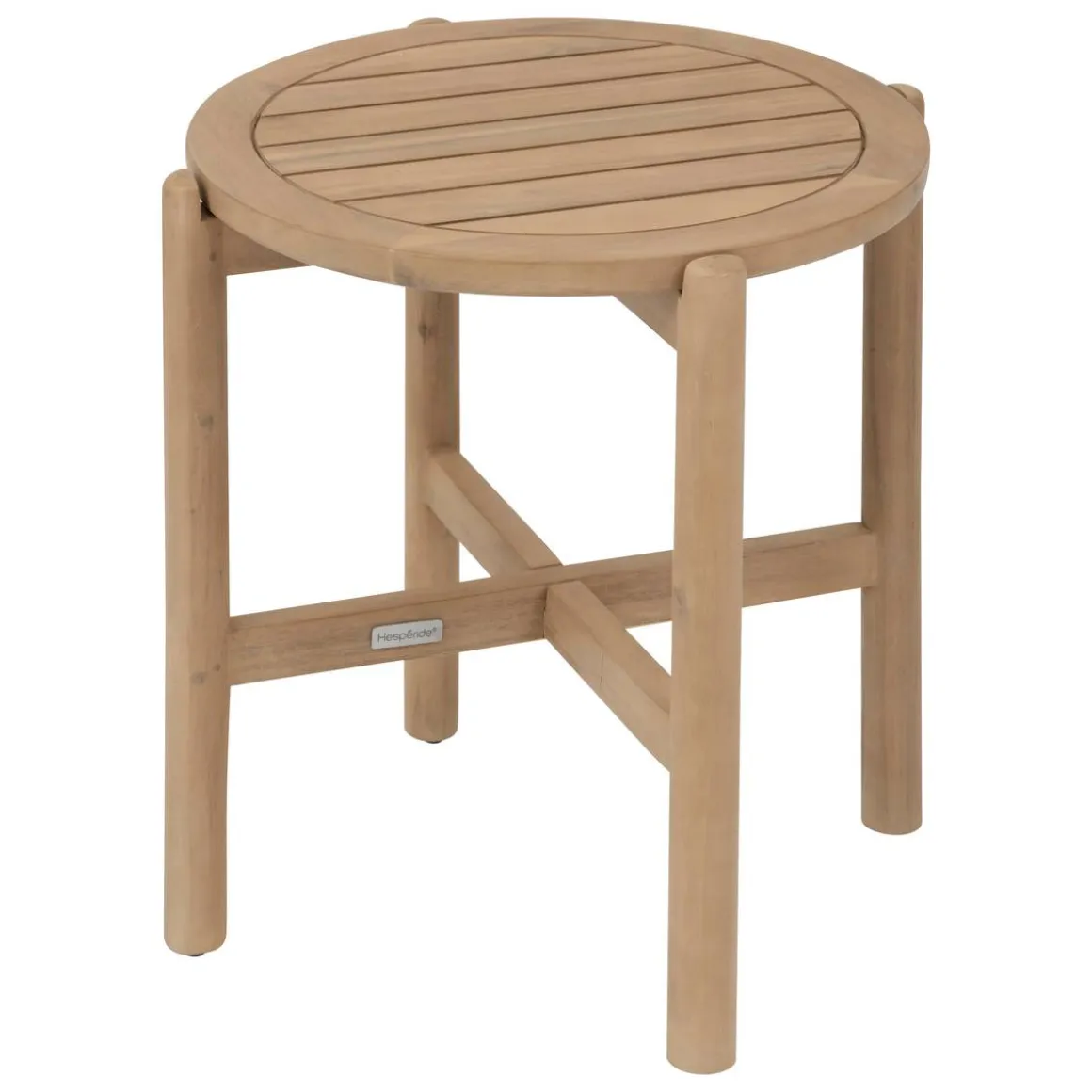 Table d'appoint de jardin ronde DEONA Acacia