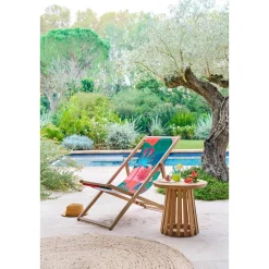 Table d'appoint de jardin ronde OSUNA Acacia