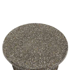 Table d'appoint de jardin ronde ALTURIO Noir