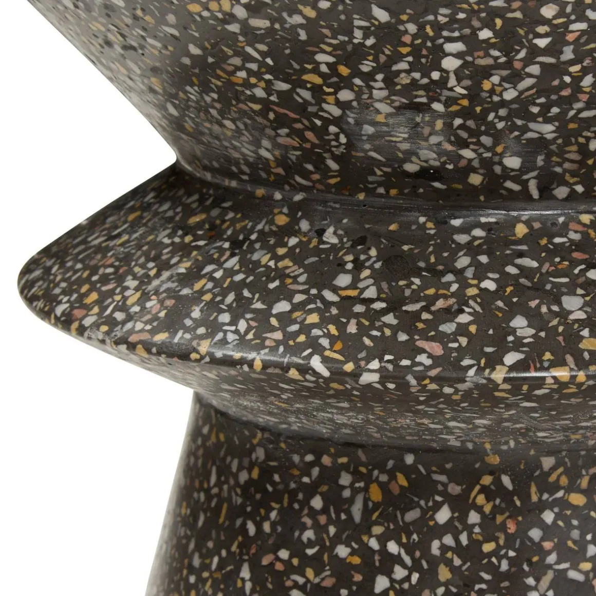 Table d'appoint de jardin ronde ALTURIO Noir
