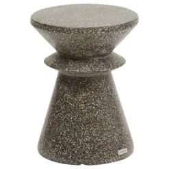 Table d'appoint de jardin ronde ALTURIO Noir