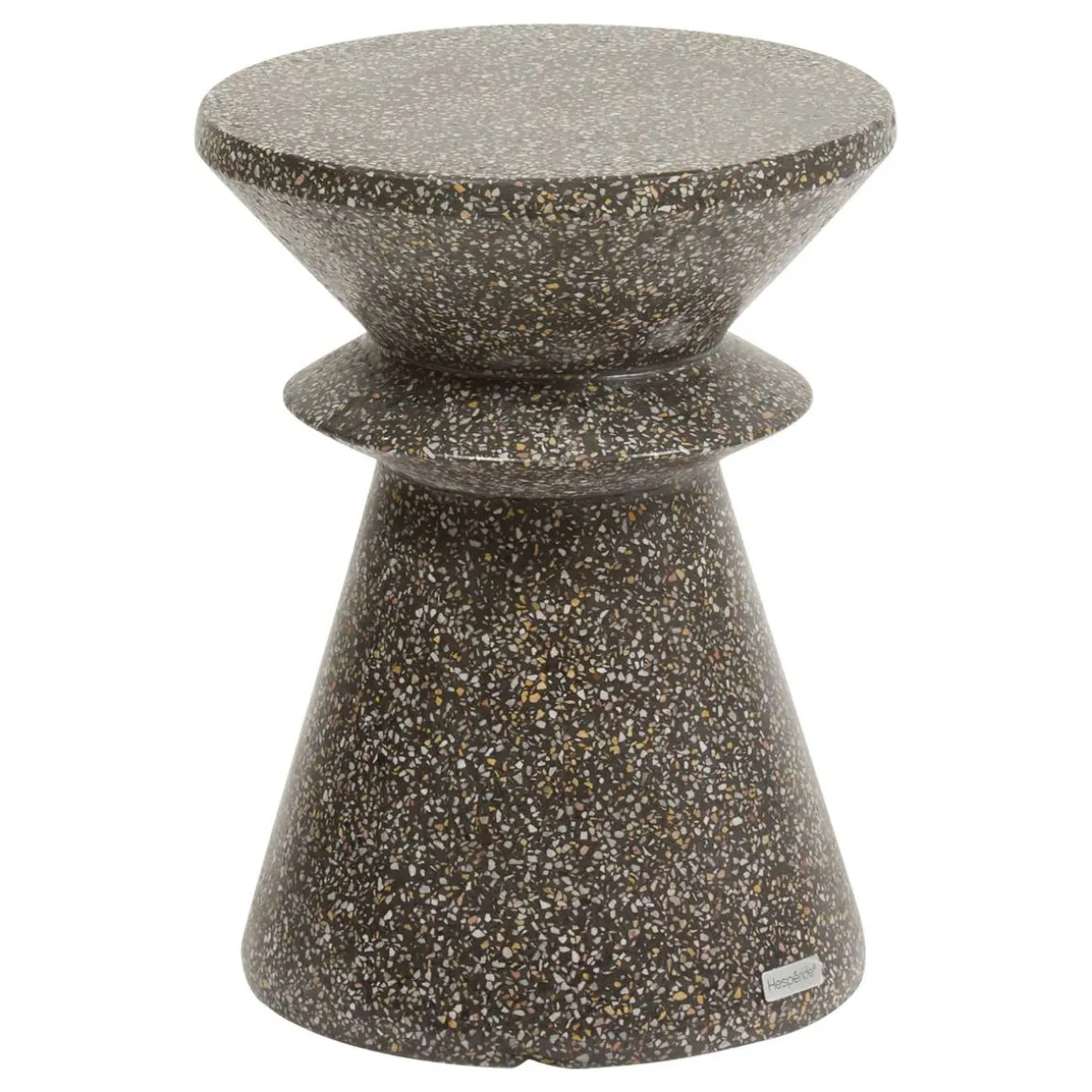 Table d'appoint de jardin ronde ALTURIO Noir