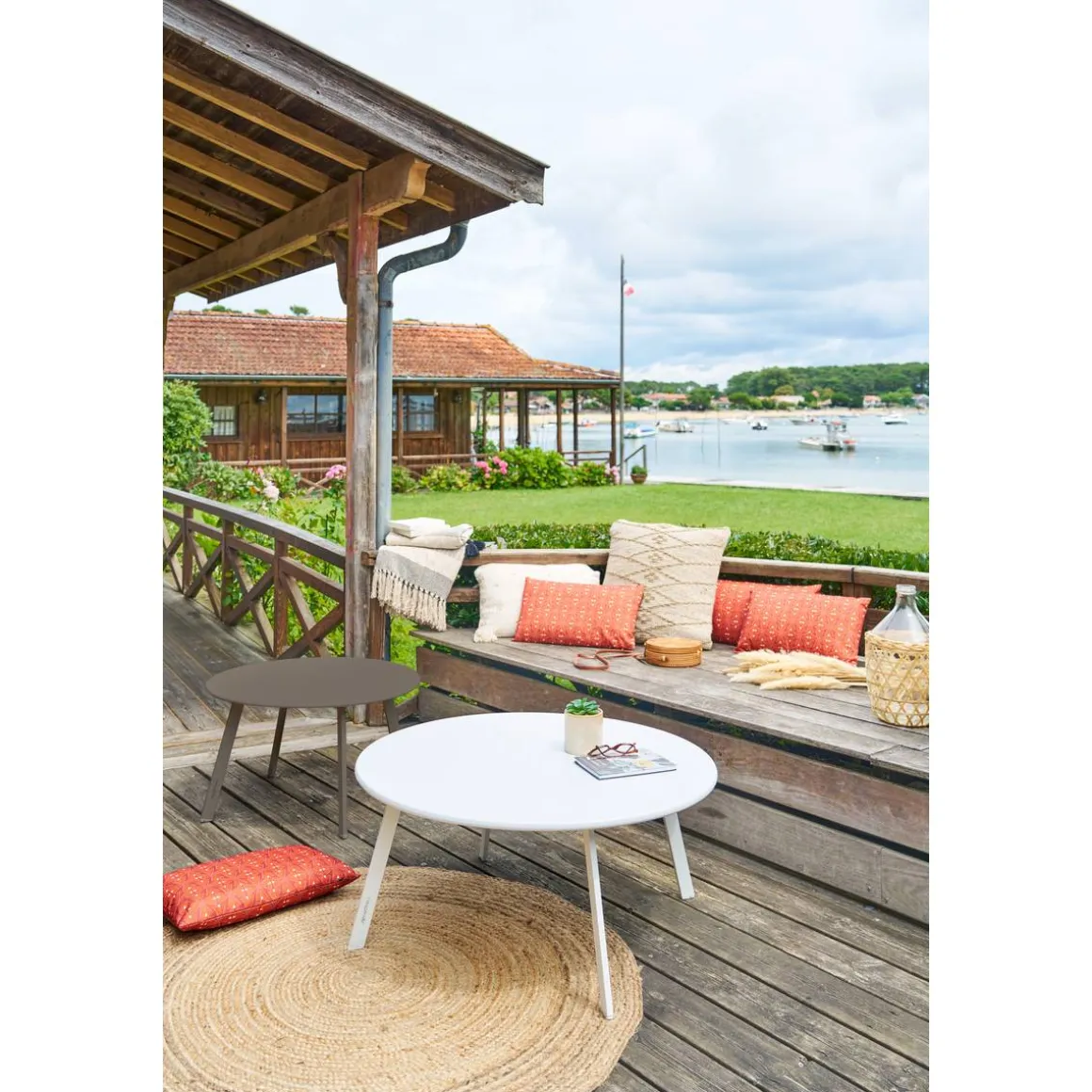 Table d'appoint de jardin rond SAONA Tonka